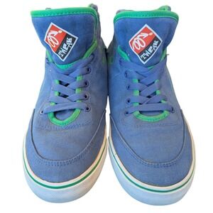 Mythical Rhett and Link Tweak Mens Blue High Top Canvas Sneakers Size 9.5 2010
